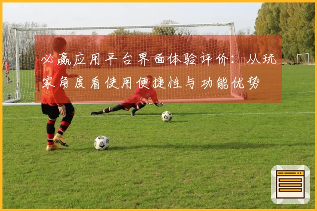 必赢应用平台界面体验评价：从玩家角度看使用便捷性与功能优势